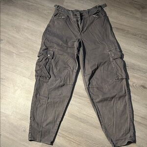 Gender Neutral Gray Cargo Pants